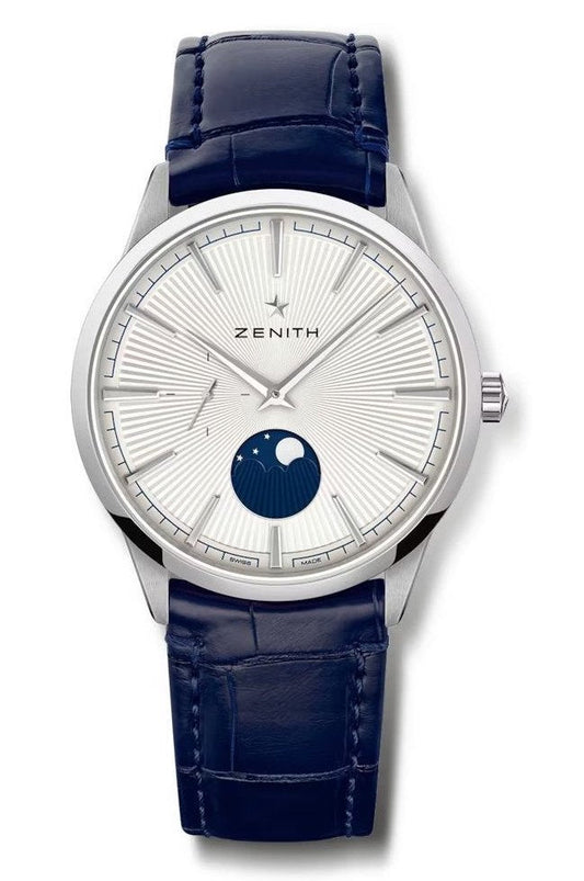 Zenith Elite Moonphase Stainless Steel Unisex Watch