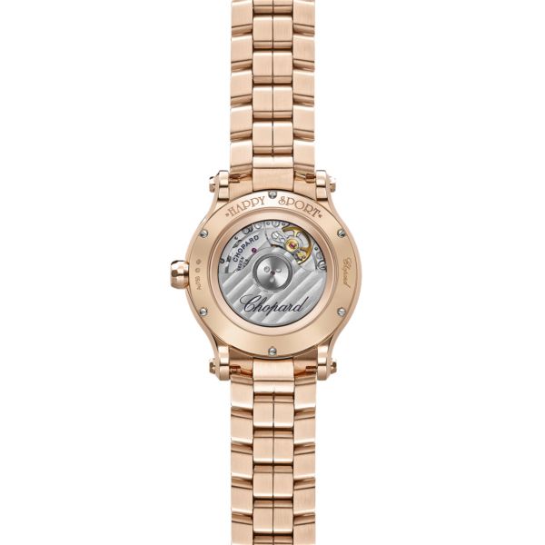 Chopard Happy Sport 18K Rose Gold & Diamonds Ladies Watch