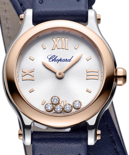 Chopard Happy Sport Stainless steel & 18K Rose Gold & Diamonds Lady's Watch