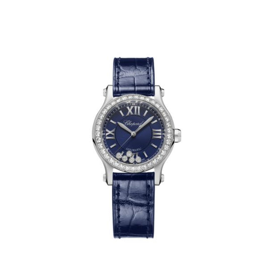 Chopard Happy Sport Stainlees steel & Diamonds Ladies Watch