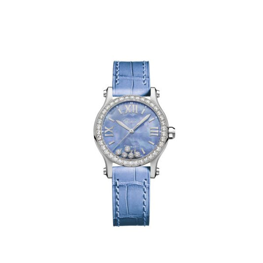 Chopard Happy Sport Stainlees steel & Diamonds Ladies Watch