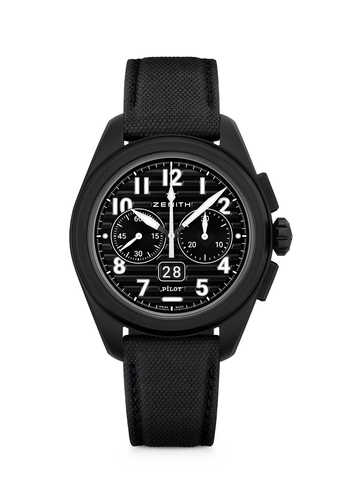 Zenith Pilot Big Date Flyback Black Ceramic Men's Watch