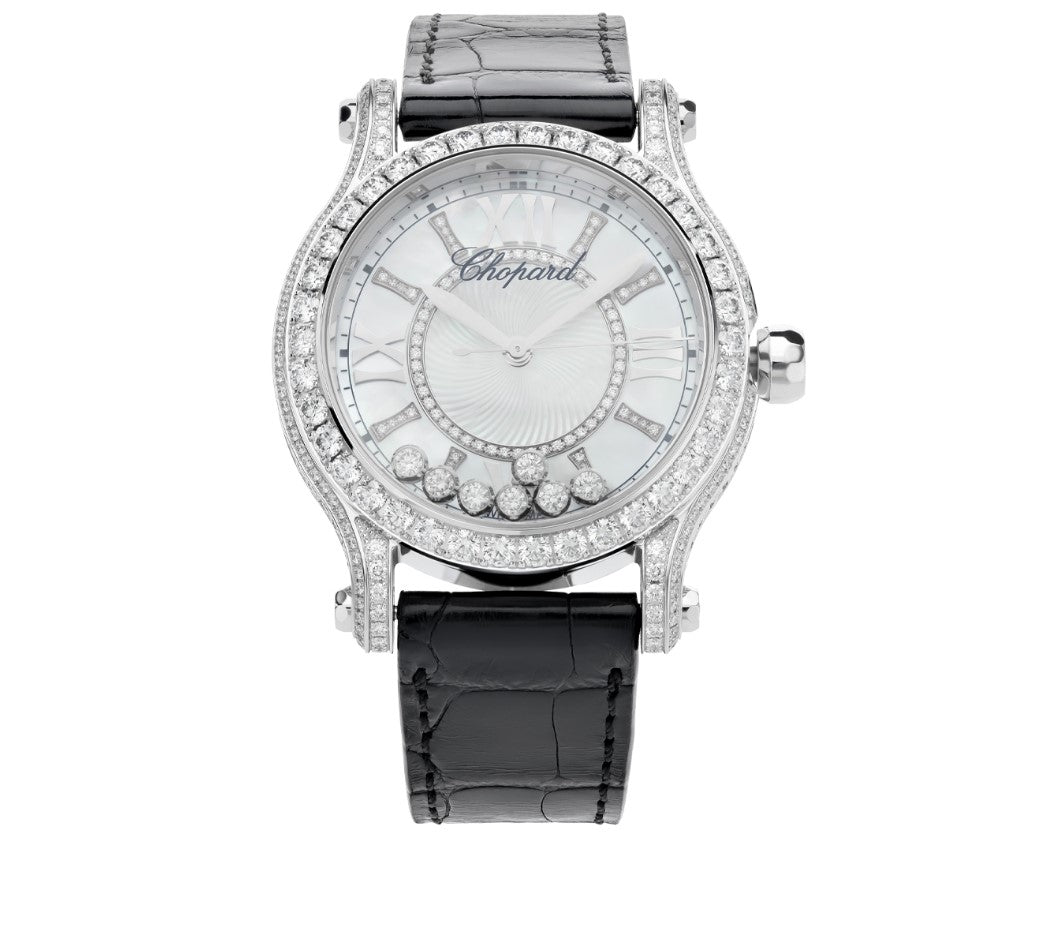 Chopard Happy Sport Ethical 18K White Gold & Diamonds Ladies Watch