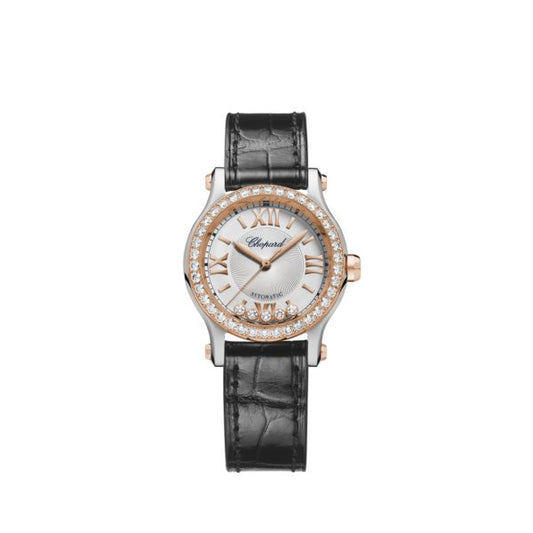 Chopard Happy Sport Stainlees steel and Ethical Rose Gold  & Diamonds Ladies Watc