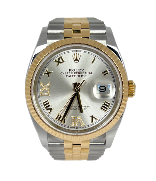 Rolex Datejust 36mm Steel & 18K Yellow Gold & Diamonds Men's Watch