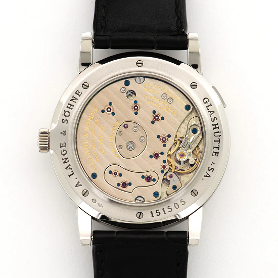 A. Lange and Sohne 1 18K White Gold Man's Watch