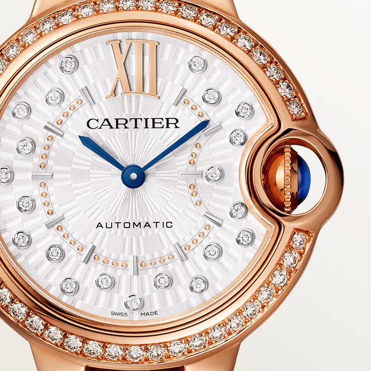 Cartier Ballon Bleu 18K Rose Gold & Diamonds Lady's Watch