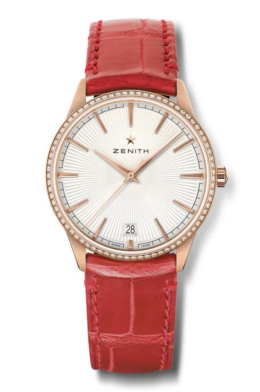 Zenith Elite Classic 18K Rose Gold & Diamonds Ladies Watch