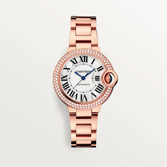 Cartier Ballon Bleu 18K Rose Gold & Diamonds Lady's Watch