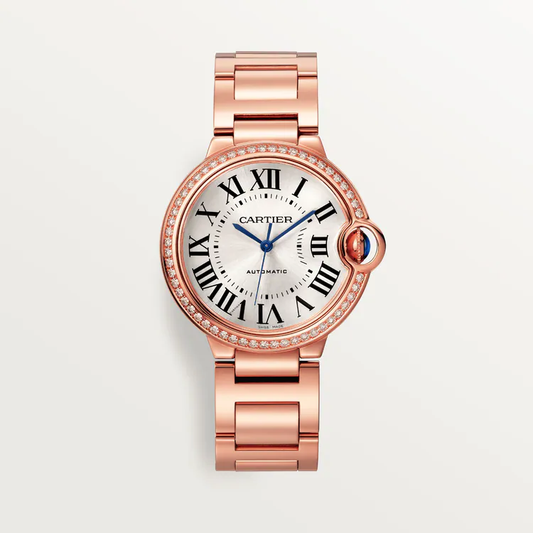 Cartier Ballon Bleu 18K Rose Gold & Diamonds Lady's Watch