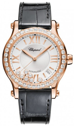 Chopard Happy Sport 18K Rose Gold &amp; Diamonds Ladies Watch