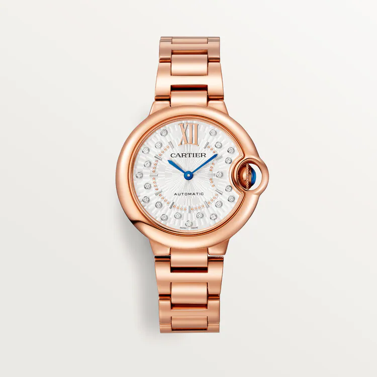 Cartier Ballon Bleu 18K Rose Gold & Diamonds 36mm Lady's Watch