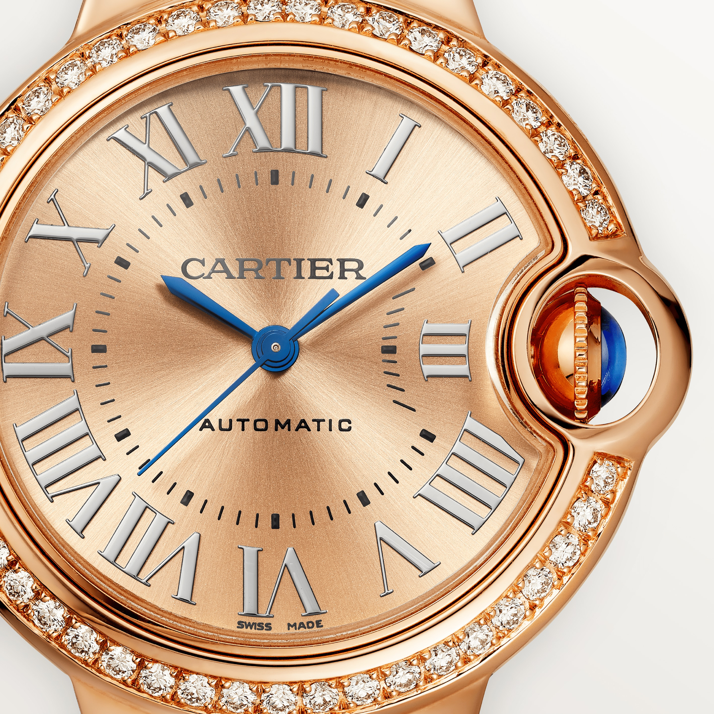 Cartier Ballon Bleu 33 mm Rose Gold & Diamonds Lady's Watch