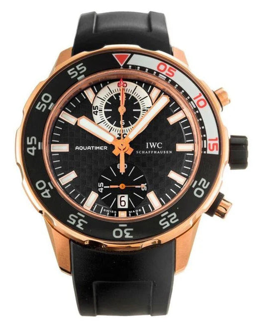 IWC Aquatimer Chronograph 18k Rose Gold Men's Watch