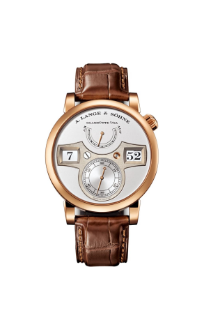 A Lange & Sohne Zeitwerk 18K Rose Gold Men's Watch