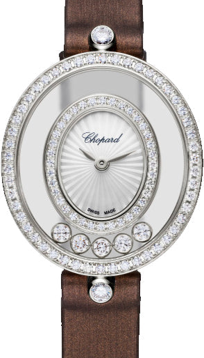 Chopard Happy Diamonds Icons Oval 18K White Gold & Diamonds Ladies Watch