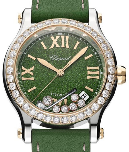 Chopard Happy Sport Stainlees steel and Ethical Rose Gold & Diamonds Ladies Watch