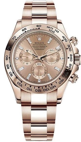 Rolex Cosmograph Daytona Chronograph 18K Rose Gold Men's Watch