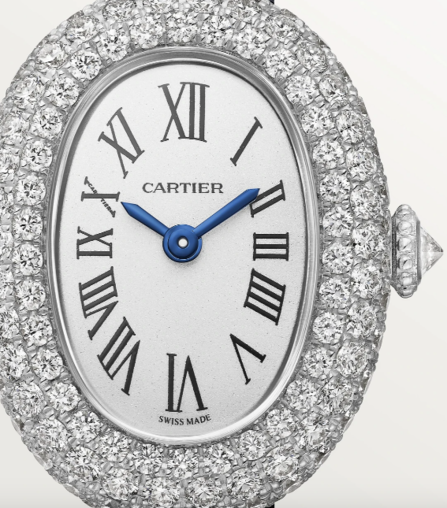 Cartier Baignoire Small model 18K White Gold & Diamonds Lady's Watch