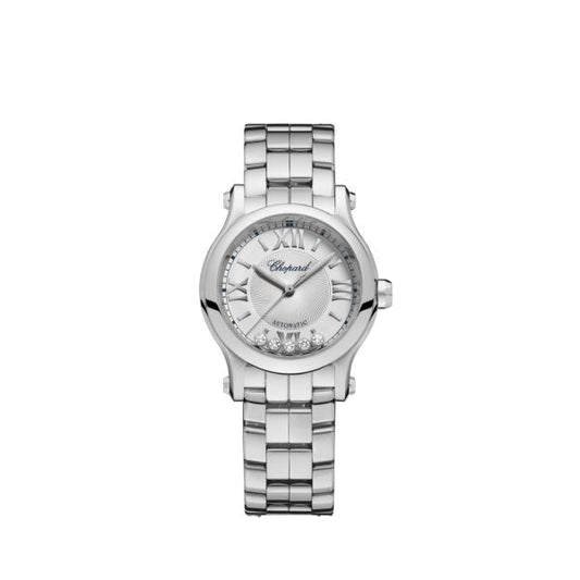 Chopard Happy Sport Stainlees steel & Diamonds Ladies Watch