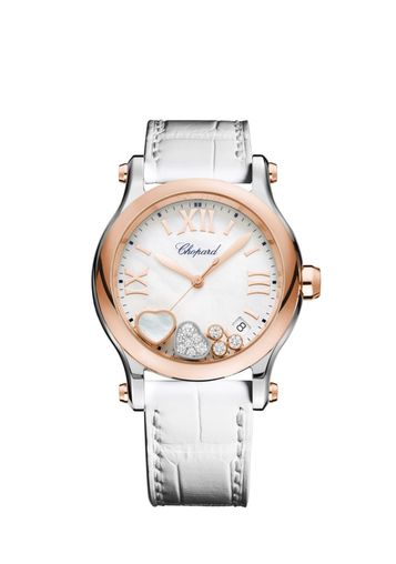 Chopard Happy Sport Stainlees steel and Ethical Rose Gold & Diamonds Ladies Watch