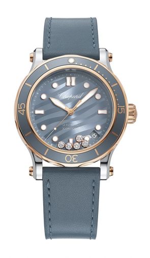 Chopard Happy Sport  Ocean 18ct Rose Gold and Steel Ladies Watch