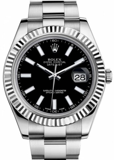 Rolex Datejust II Stainless steel & 18K White Gold Men's Watch