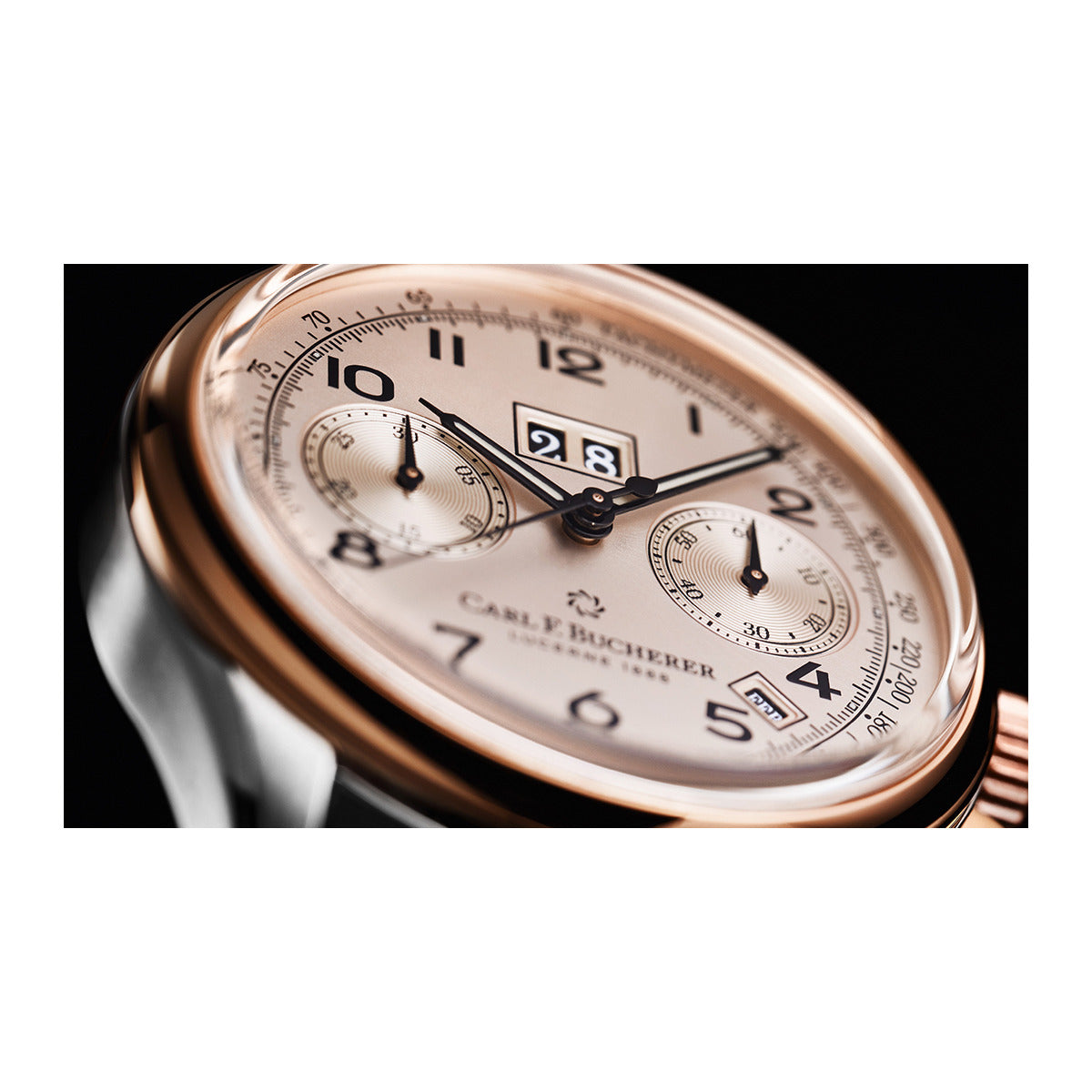 Carl F. Bucherer Haritage Annual calendar Chronograph Stainless steel & 18K Rose gold Limited Edition Men's Watch