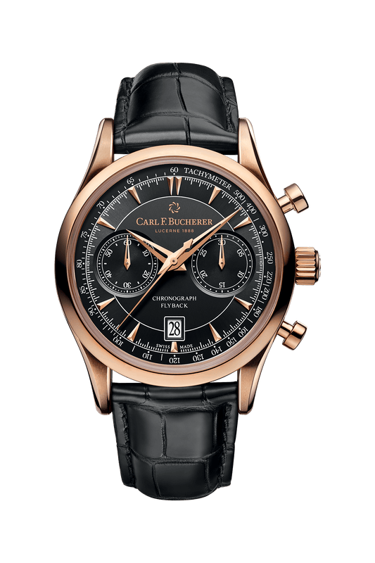 Carl F. Bucherer Manero Flyback 18 K Rose gold Men's Watch