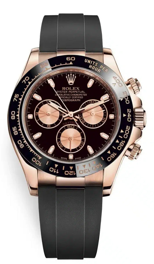 Rolex Cosmograph Daytona Chronograph 18K Rose Gold & Black Ceramic Men's Watch