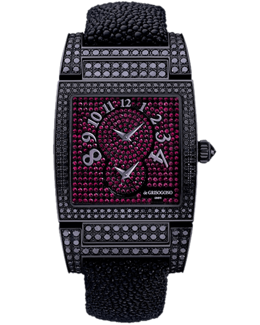 De Grisogono Instrumentino Blackened 18K White Gold & Rubies Ladies Watch