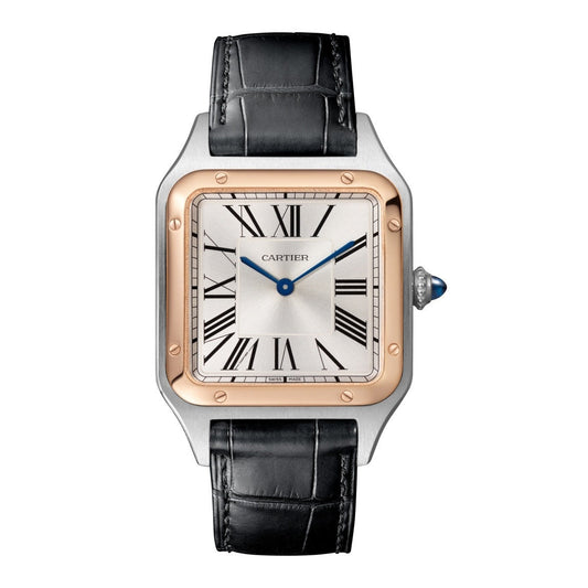 Cartier Santos Stainless Steel & 18K Rose Gold Men's Watch