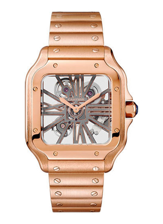 Cartier Santos 18K Rose Gold Men's Watch