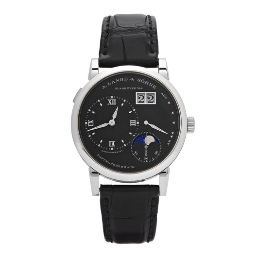 A. Lange & Söhne 192.029  Lange 1 Moon Phase  White Gold Black Dial (2018)