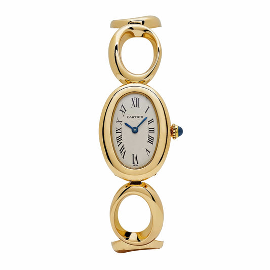 Cartier Baignoire W15108K7 Yellow Gold Quartz