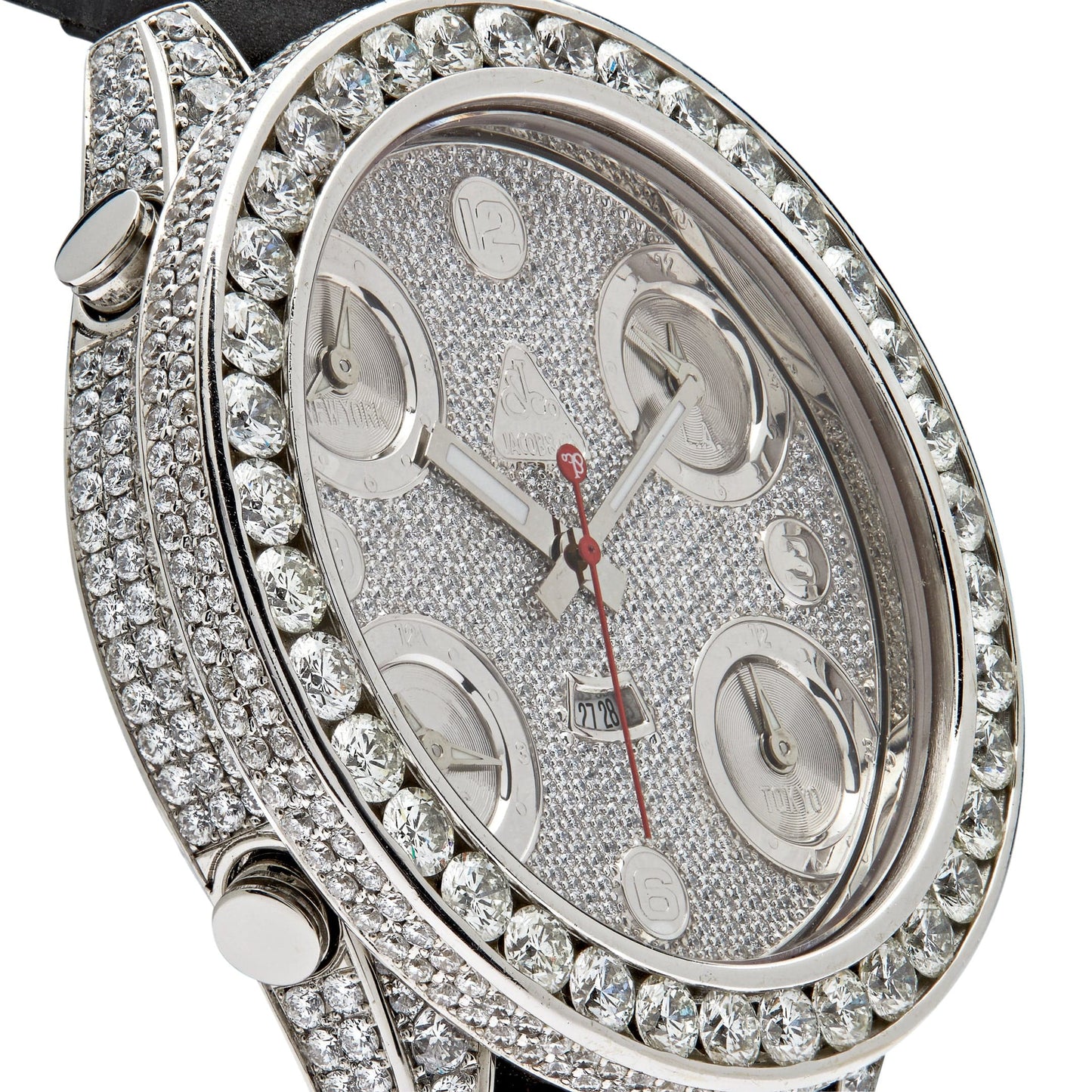 Jacob & Co. Five Time Zone Steel Diamond JCM-30