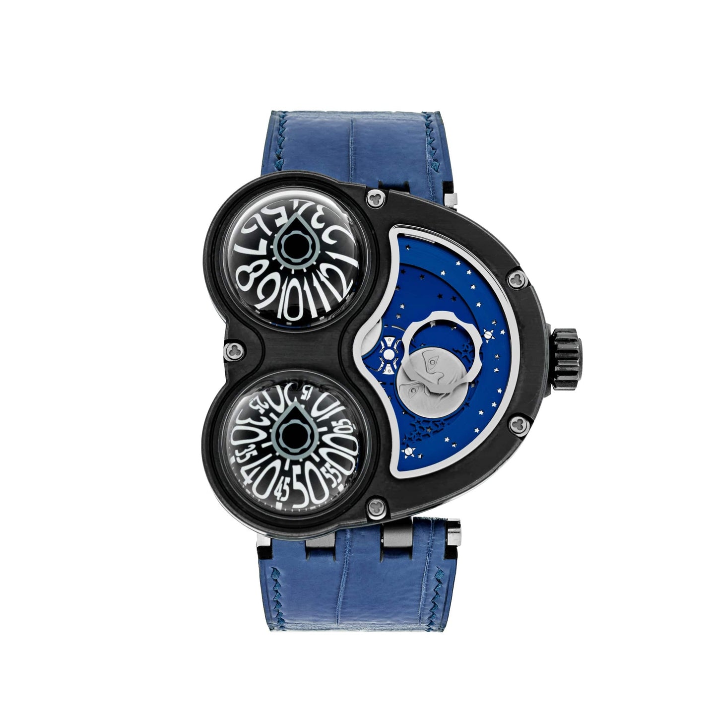 MB&F MoonMachine Black Titanium Dark Blue Sky 34.BTL.B Limited Edition