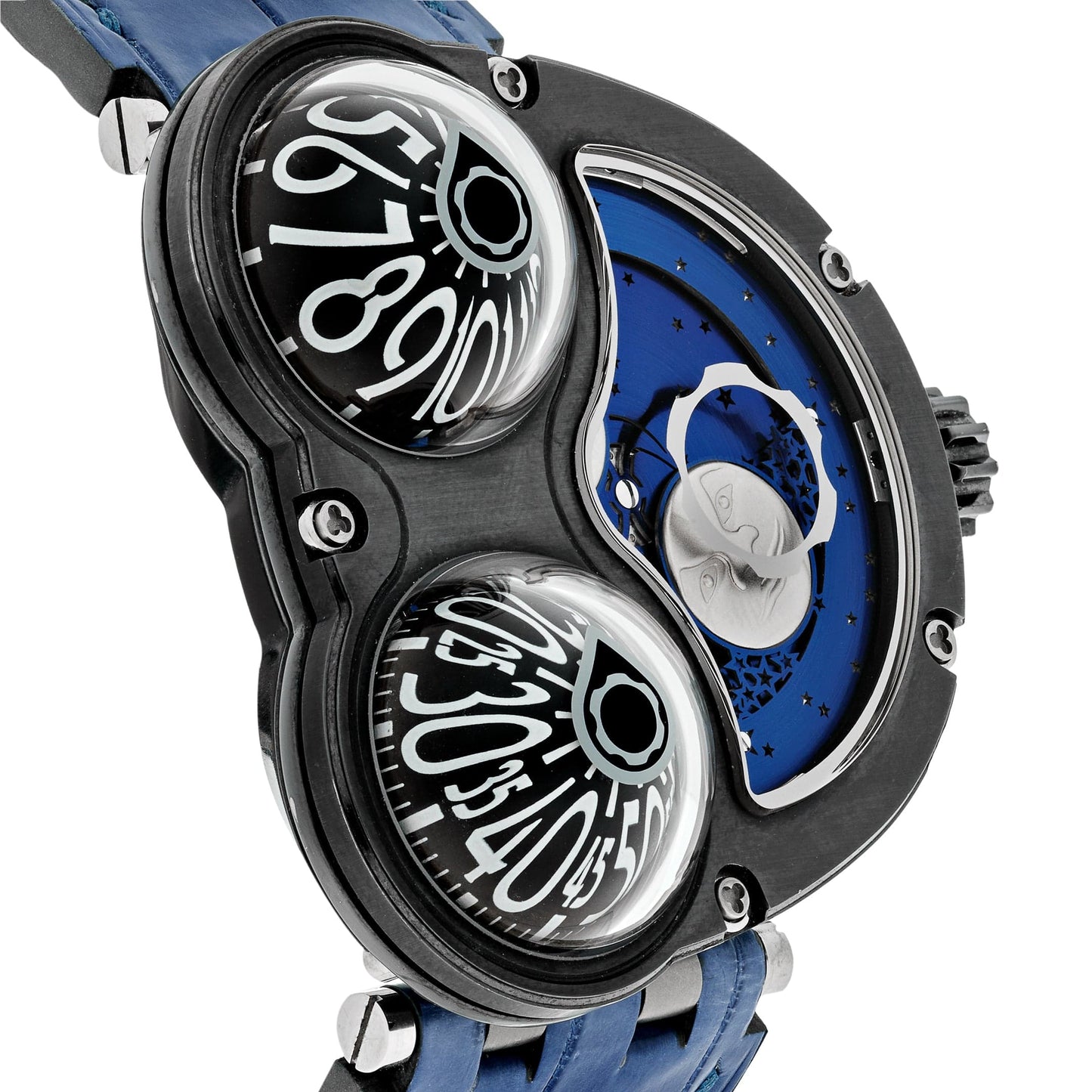 MB&F MoonMachine Black Titanium Dark Blue Sky 34.BTL.B Limited Edition