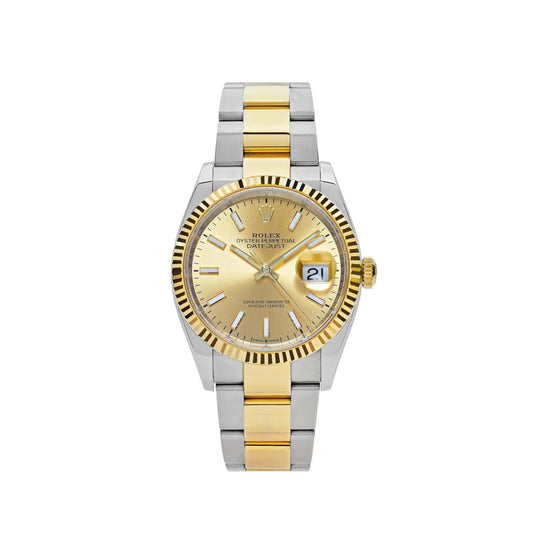 Rolex Datejust 126233 Two-Toned Yellow Gold Stainless Steel Champagne Dial (2023)