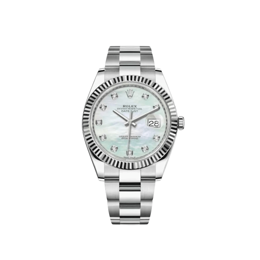 Rolex Datejust 126334 Stainless Steel Diamond Mother Of Pearl Dial