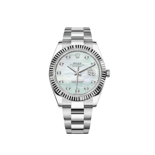 Rolex Datejust 126334 Stainless Steel Diamond Mother Of Pearl Dial