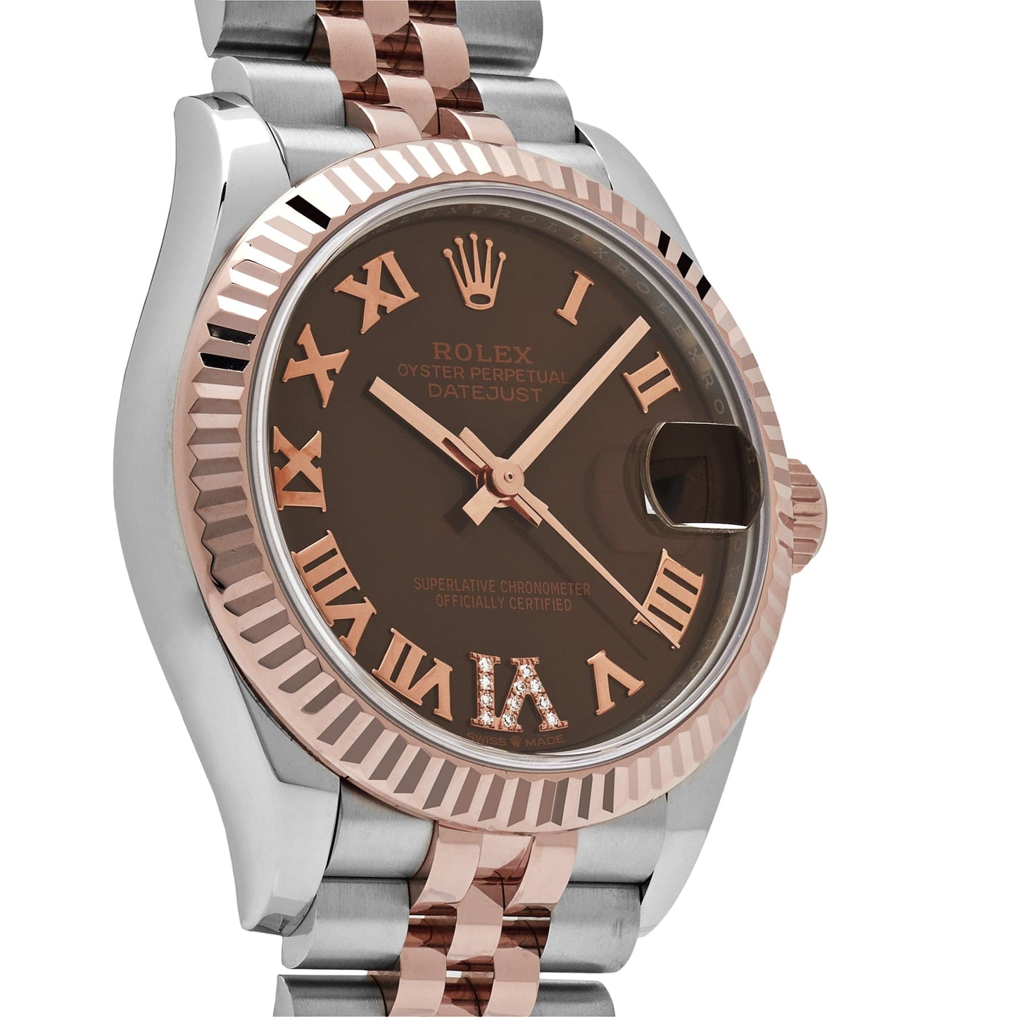 Rolex Datejust 278271 Rose Gold Stainless Steel Roman Chocolate Dial Jubilee (2021)