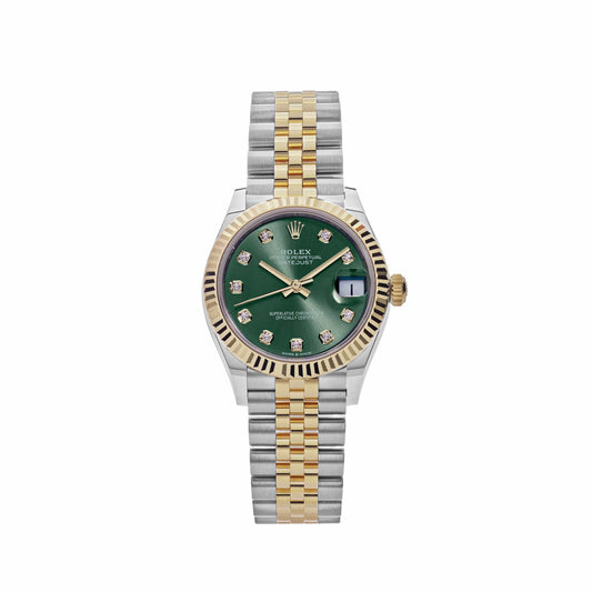 Rolex Datejust 278273 Yellow Gold Stainless Steel Green Dial (2023)