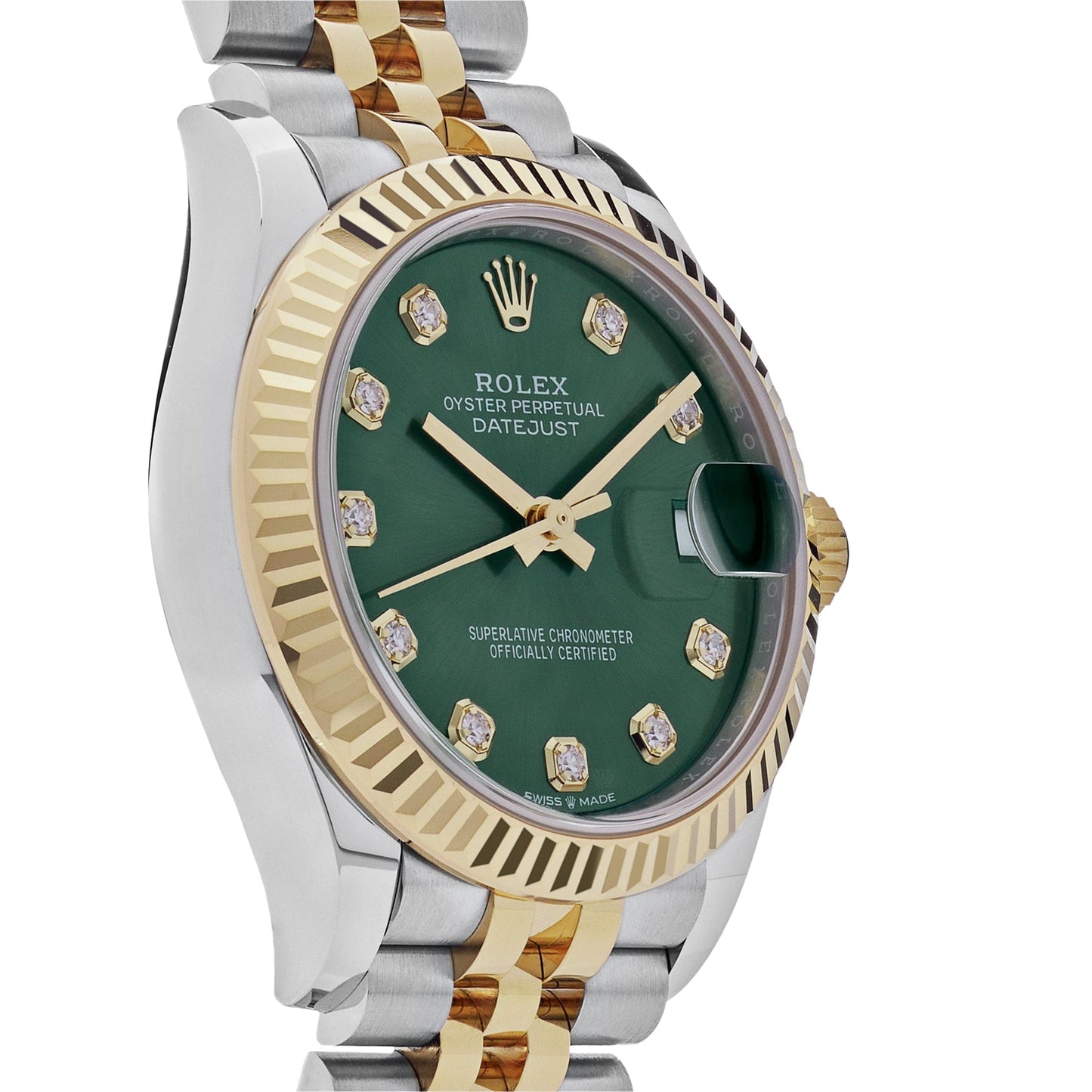 Rolex Datejust 278273 Yellow Gold Stainless Steel Green Dial (2023)