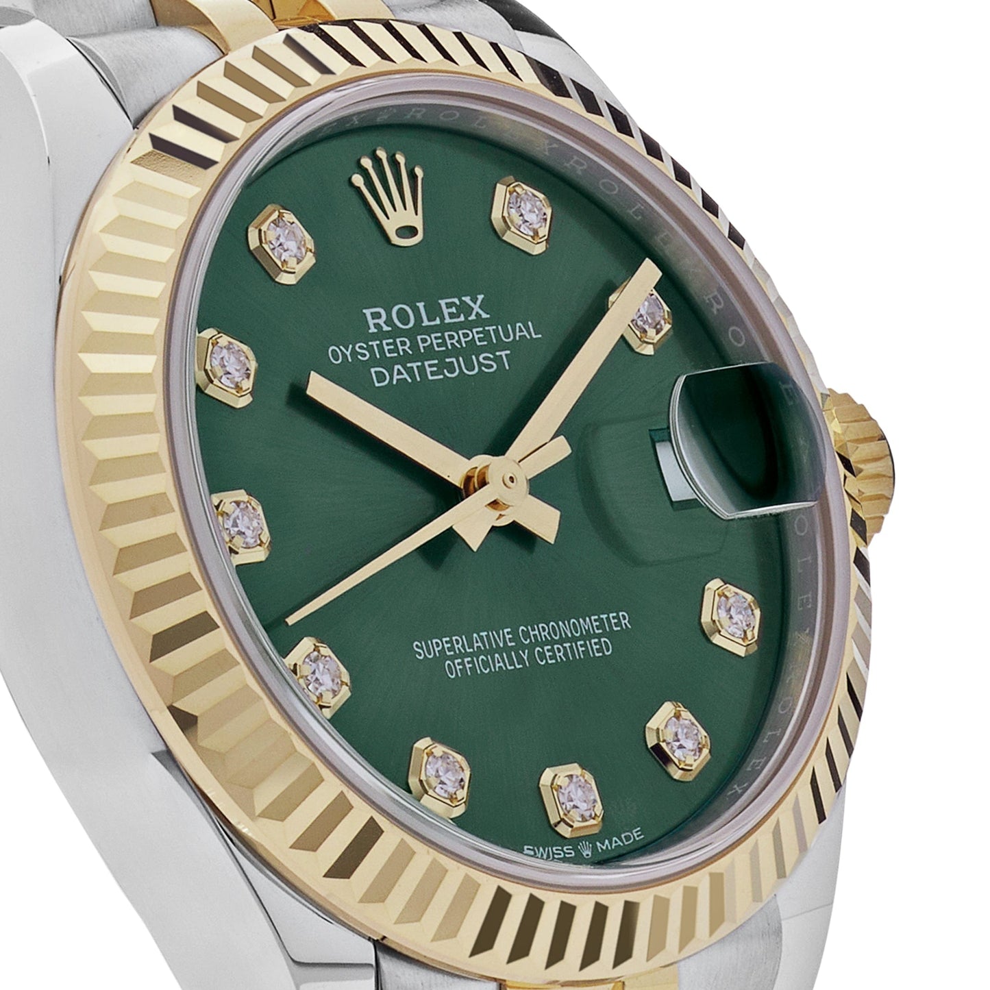 Rolex Datejust 278273 Yellow Gold Stainless Steel Green Dial (2023)