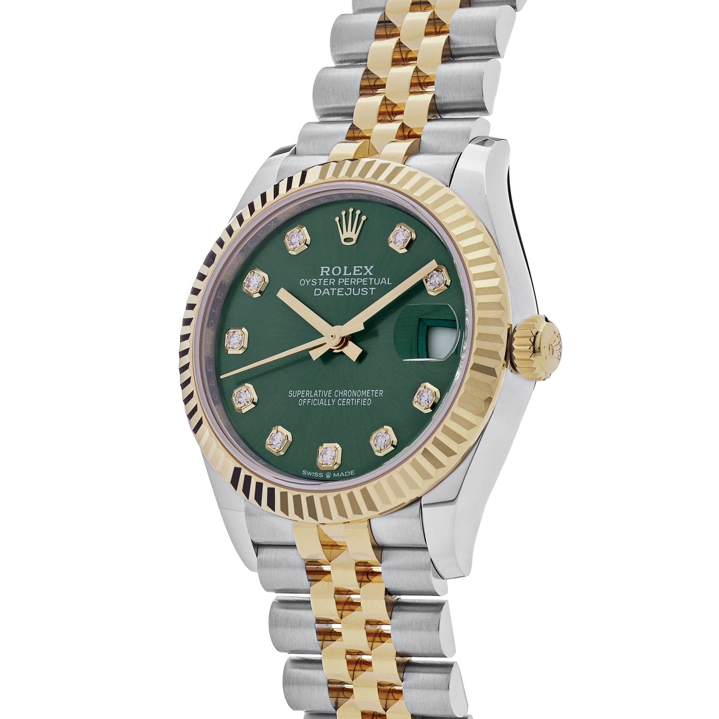 Rolex Datejust 278273 Yellow Gold Stainless Steel Green Dial (2023)