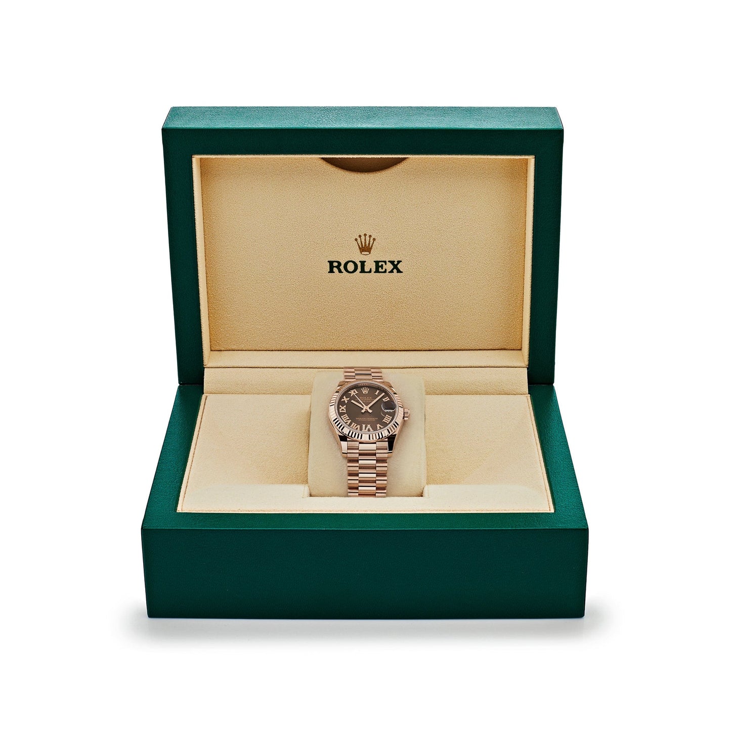 Rolex Datejust 278275 Rose Gold Diamond Chocolate Dial President (2022)