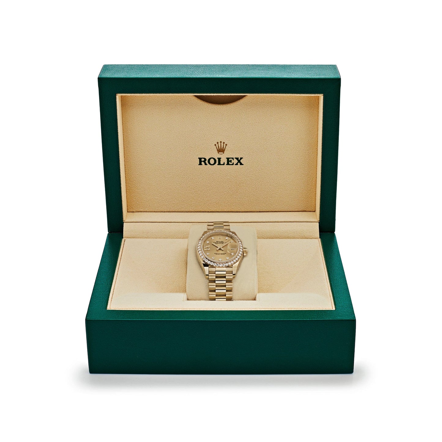 Rolex Datejust 279138RBR Yellow Gold Champagne Diamond Dial President (2022)