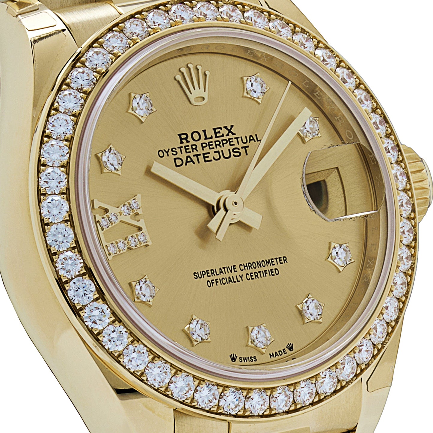 Rolex Datejust 279138RBR Yellow Gold Champagne Diamond Dial President (2022)