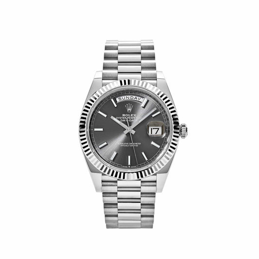 Rolex Day-Date 228239 White Gold Slate Rhodium Grey Dial (2024)